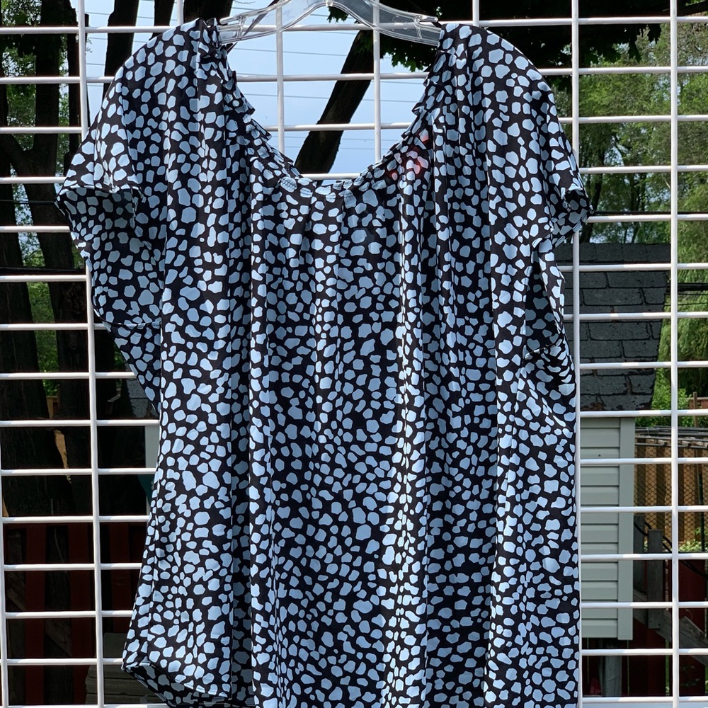 Light blue chiffon top